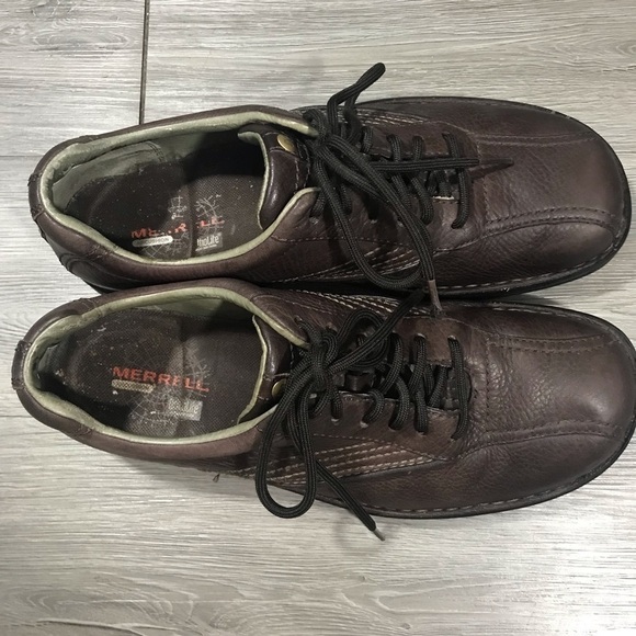 Merrell size 11 Brown Leather World Compass Lace Up Shoes main image 7